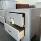 Gray lacquer nightstand
