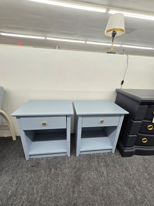 BRAMAN blue set of 2 nightstands