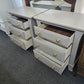Pair of nightstands light gray colored