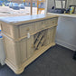 Tropical bamboo beige bar cabinet