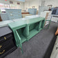 Green long tv stand