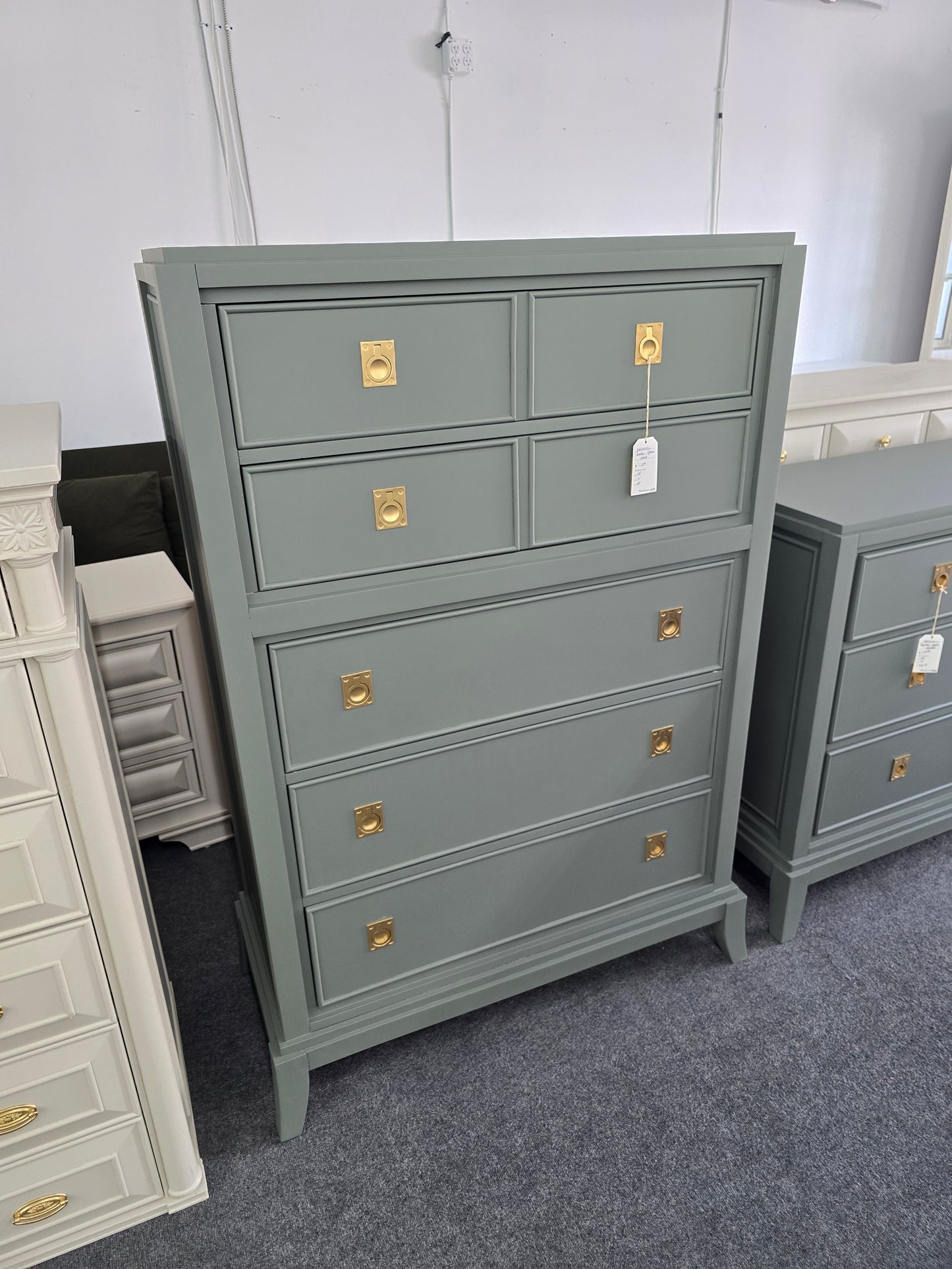 Broyhill gorgeous green chest of drawers