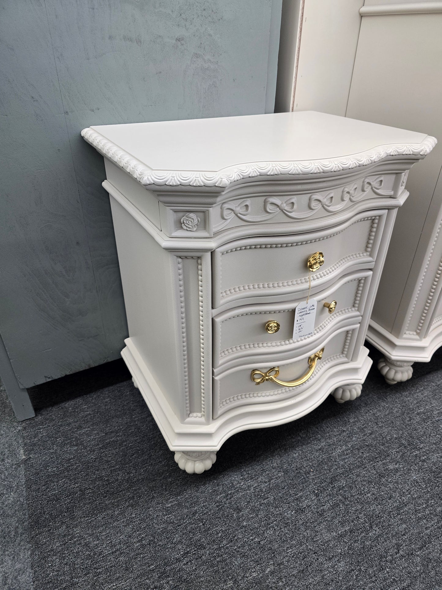 Disney creamy princess nightstand