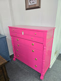 Bernhardt pink lacquered chest