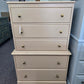Antique beige 5 drawers chest