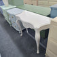 Cream lacquered side table
