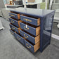 Hickory navy lacquered dresser