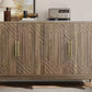 Modern walnut sideboard- new