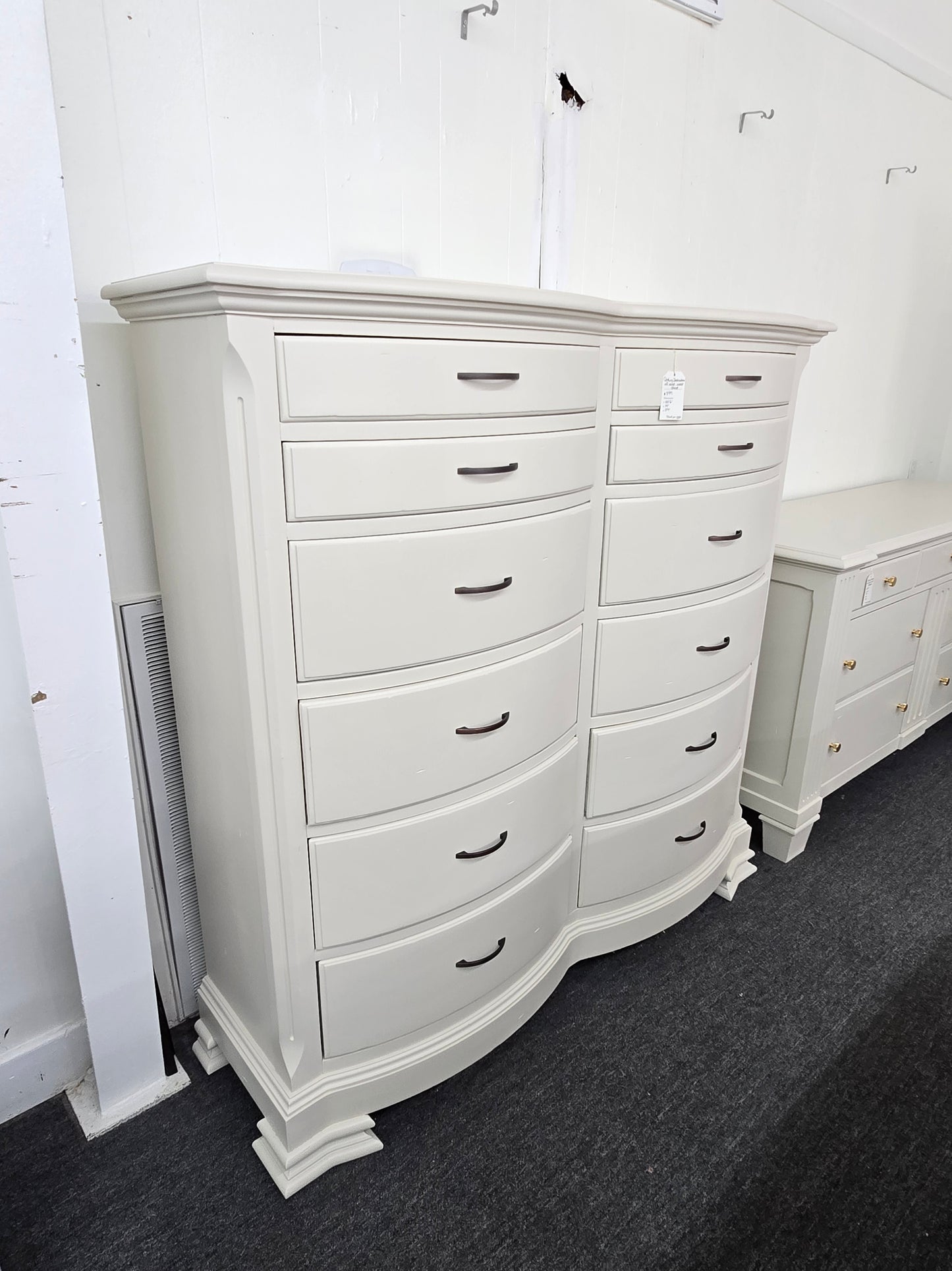 Century destinations solid wood double  chest creamy