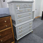 Broyhill tall gray chest