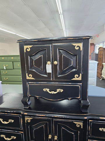 Black Distressed nightstand