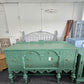 Antique green buffet