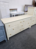 Creamy 7 drawers dresser