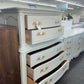 French provincial solid wood chest