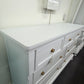 7 drawers white lacquered dresser