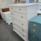 Pulaski pale pink chest of drawers