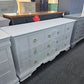 Kathy Ireland vintage white dresser