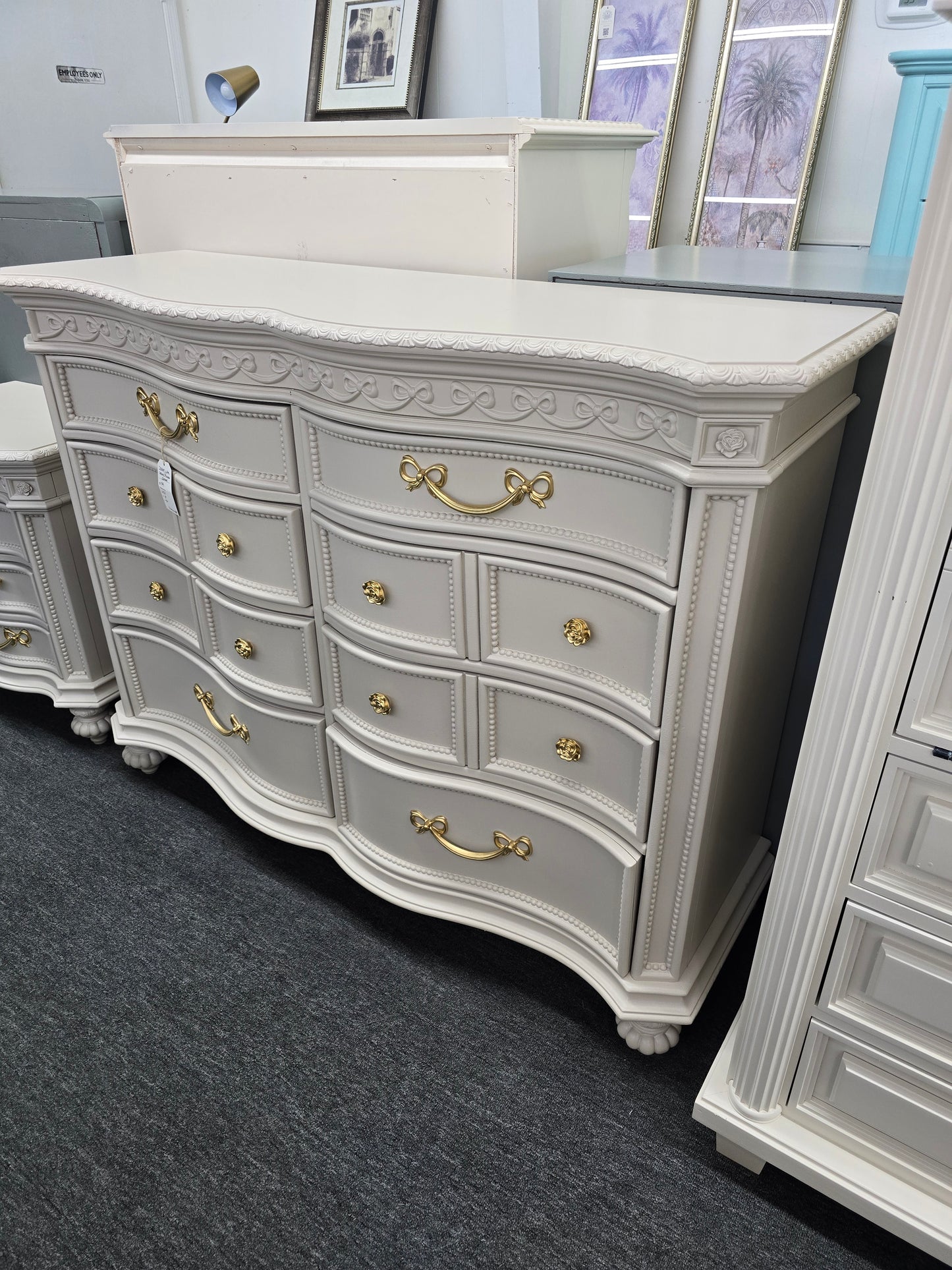 Disney cream princess dresser
