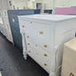 Solid wood antique white Distressed chest