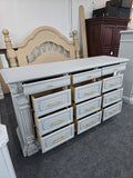 12 drawers gray dresser