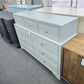 Gray 9 drawers lacquered dresser