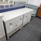 Rustic gray pair of nightstands