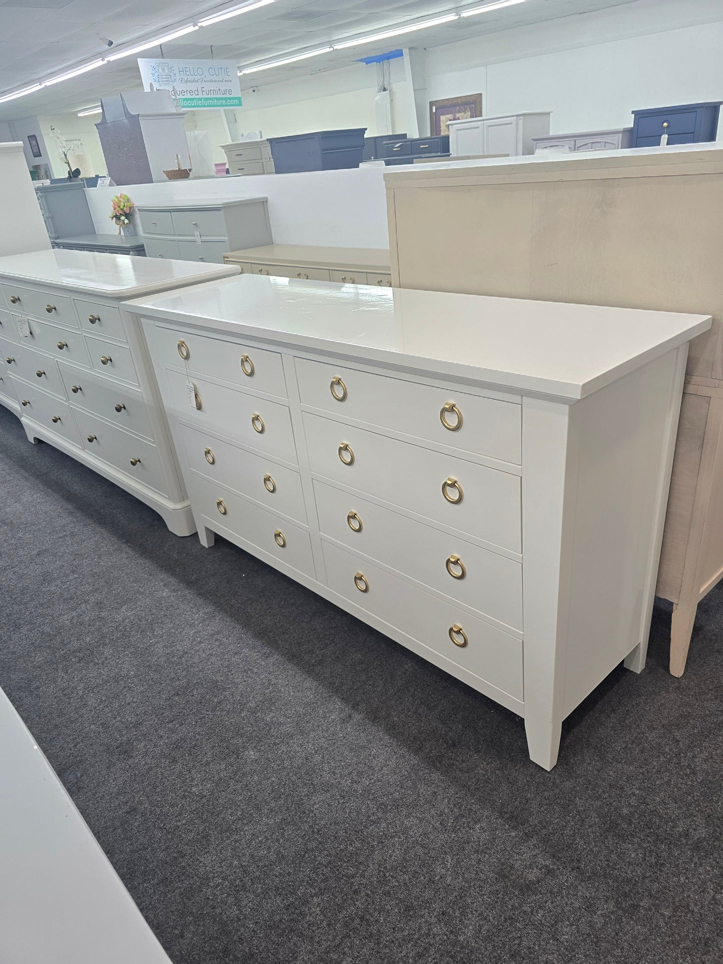 Kathy Ireland alabaster lacquered dresser