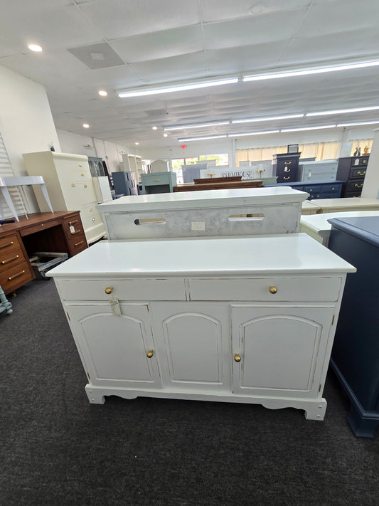 White Distressed cabinet