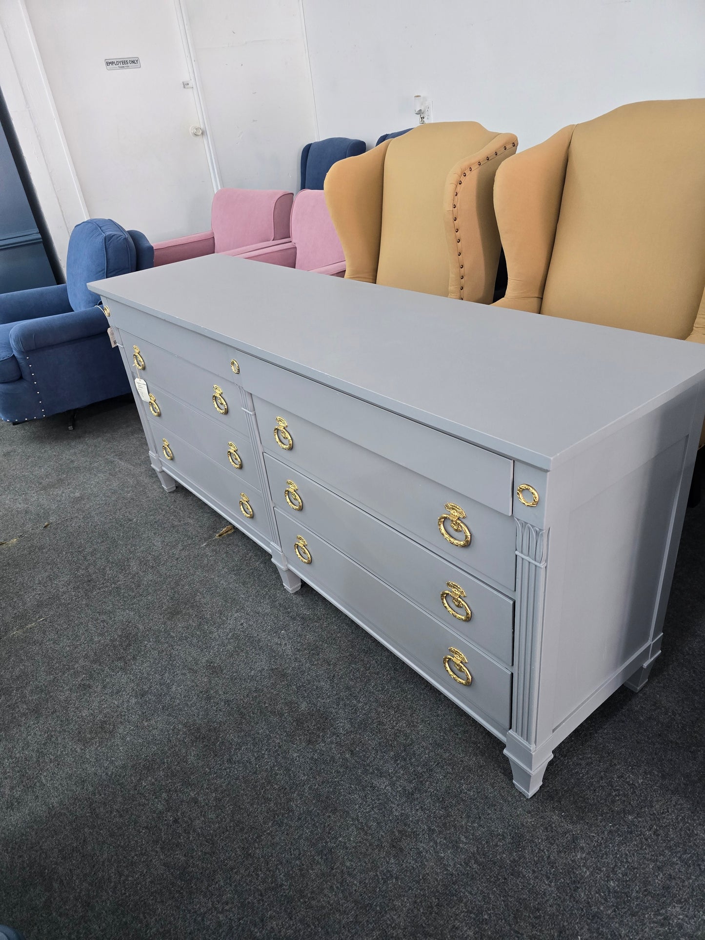Regency gray Bodart dresser