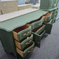 Secret garden green french provincial dresser