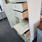 Antique waterfall cream chest/armoire