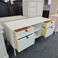 Solid wood off white TV stand