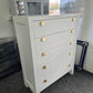 White tall modern chest