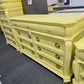 Cute soft yellow carved dresser