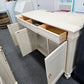 Ethan allen solid wood beige cabinet