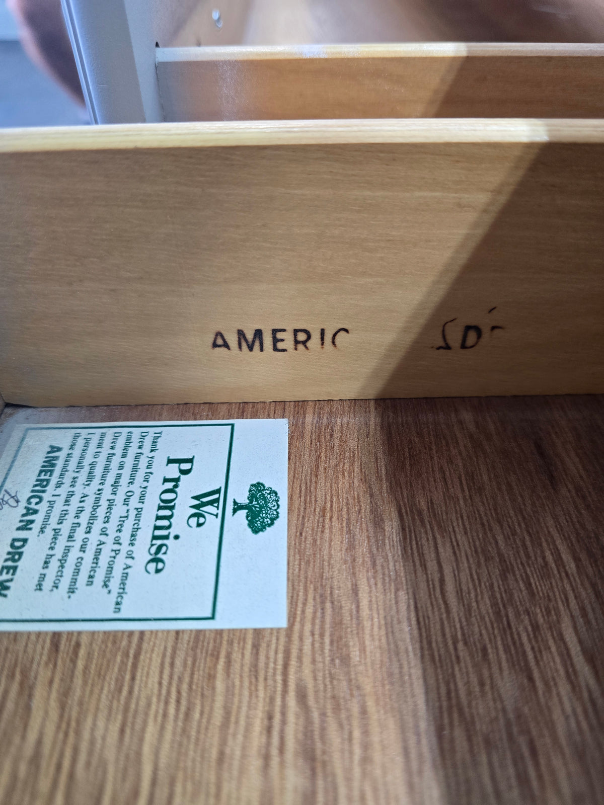 American Drew gray dresser