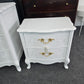 Bassett french provincial white nightstand