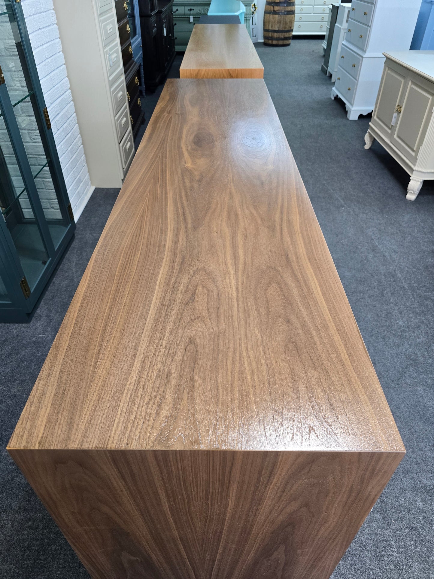 Gorgeous new  solid wood walnut HC sideboard