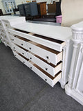 8 drawers white dresser