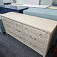 Solid wood Bassett beige Regency dresser