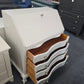 Antique beige secretary chest