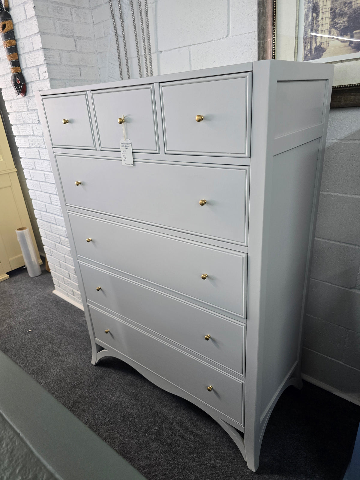 American signature light gray chest