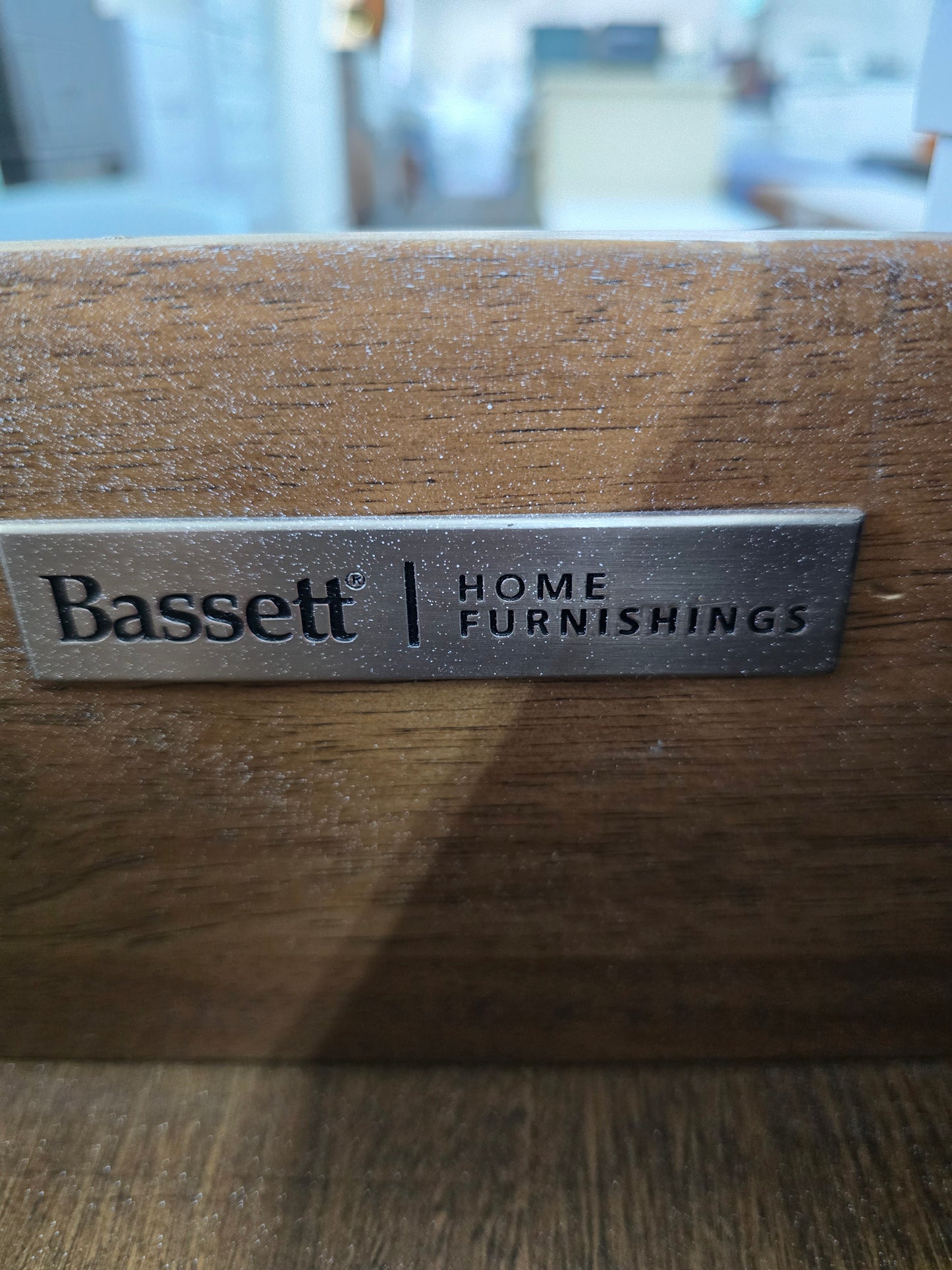 Bassett gray 9 drawers dresser