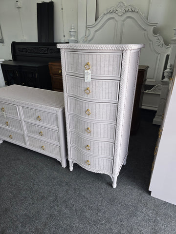 Lexington wicker pink lingerie chest