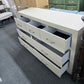 7 drawers beige dresser