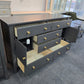 Graphite 6 drawers 2 doors big dresser