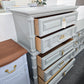 Bassett gray vintage chest
