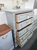Bassett gray vintage chest