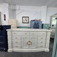 Off white lacquered 10 drawers gorgeous dresser