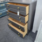 Antique solid wood graphite chest